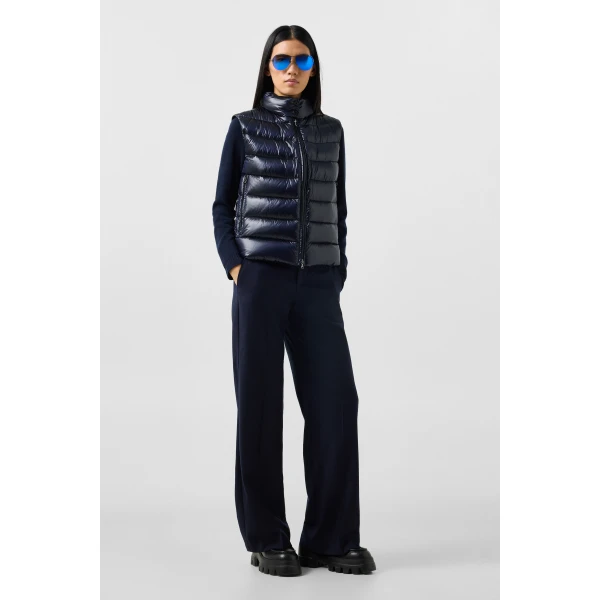 Bogner Milly Lightweight Down Vest in Navy, view 6 | Vests | Coveti