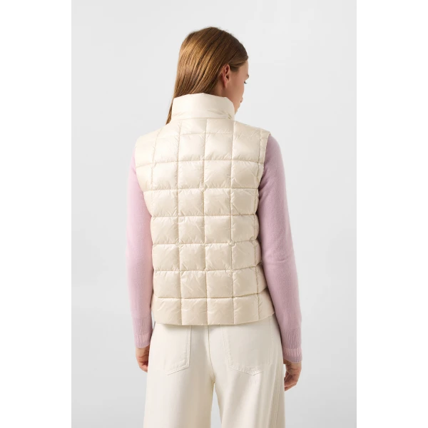 Bogner Milly Lightweight Down Vest in Off White, view 5 | Vests | Coveti