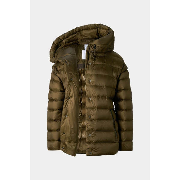 Bogner Minnie Down Jacket in Olive, view 2 | Jackets | Coveti