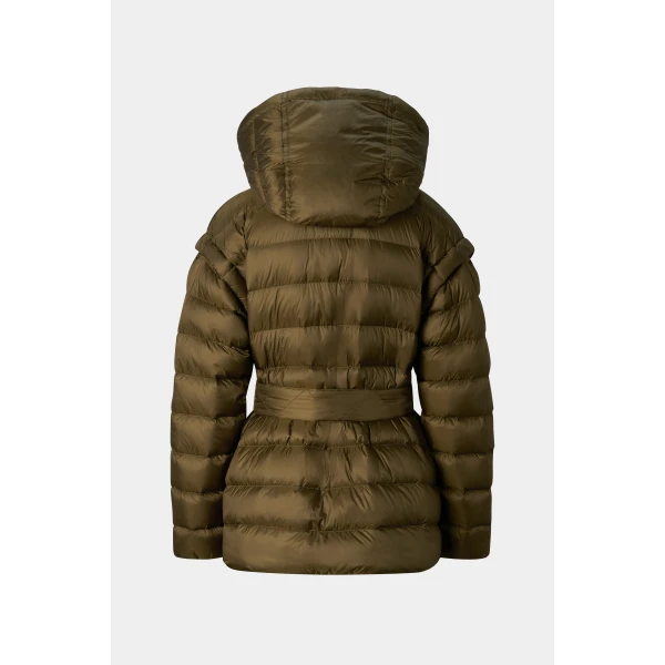 Bogner Minnie Down Jacket in Olive, view 3 | Jackets | Coveti