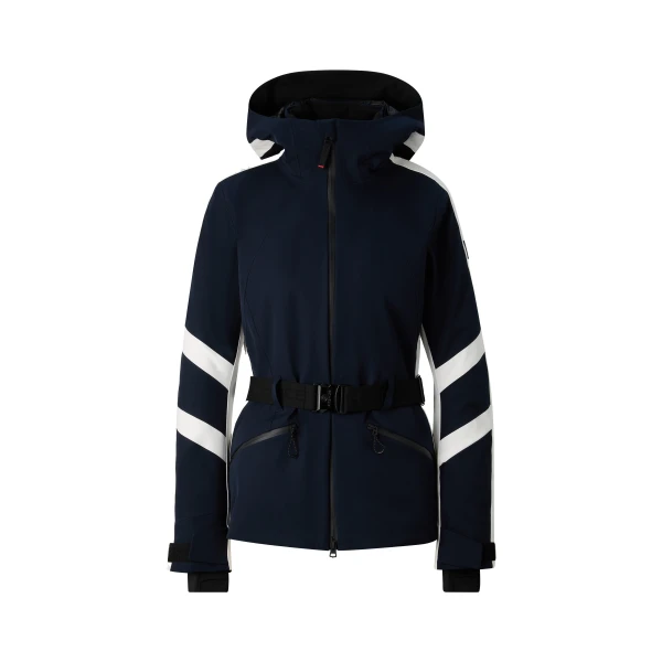 Bogner Moia Ski Jacket in Navy and White | Jackets | Coveti
