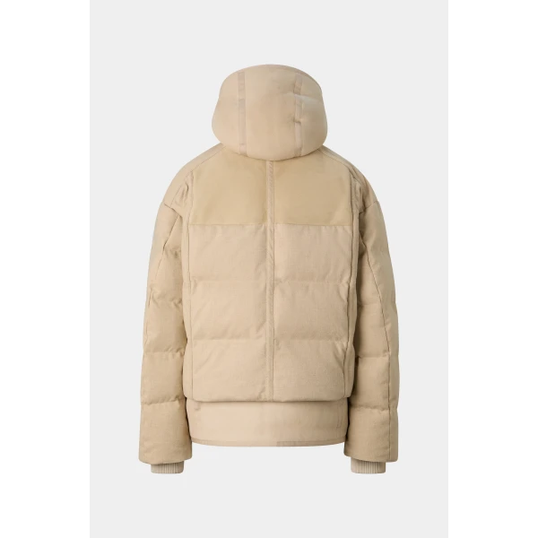 Bogner Moja Flannel Quilted Jacket in Camel, view 3 | Jackets | Coveti
