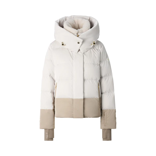 Bogner Naia Down Ski Jacket in Off White | Jackets | Coveti