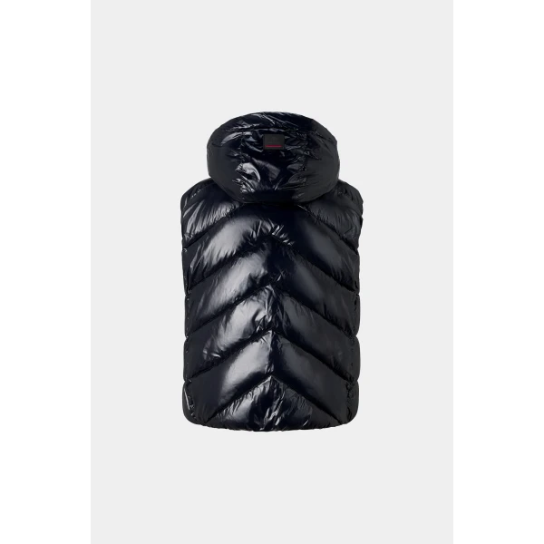 Bogner Naima Quilted Waistcoat in Navy, view 3 | Vests | Coveti