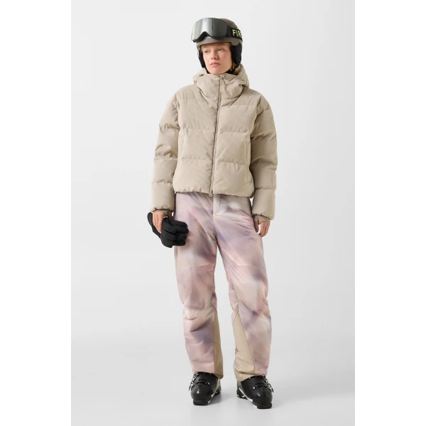 Bogner Neila Corduroy Ski Jacket in Beige, view 6 | Jackets | Coveti