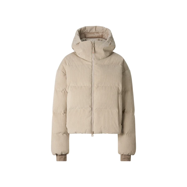 Bogner Neila Corduroy Ski Jacket in Beige | Jackets | Coveti