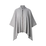 Bogner Nellie Wool Mix Poncho in Light Grey | Sweaters | Coveti