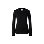 Bogner Nikini Cotton Long-Sleeved Top in Black | Long Sleeve | Coveti