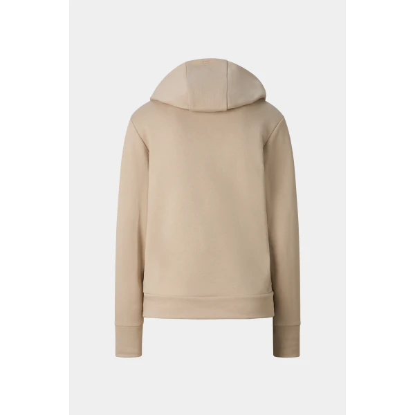 Bogner Nila Cotton Hoodie in Beige, view 2 | Hoodies | Coveti