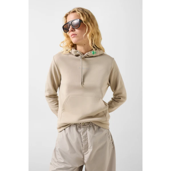 Bogner Nila Cotton Hoodie in Beige, view 3 | Hoodies | Coveti