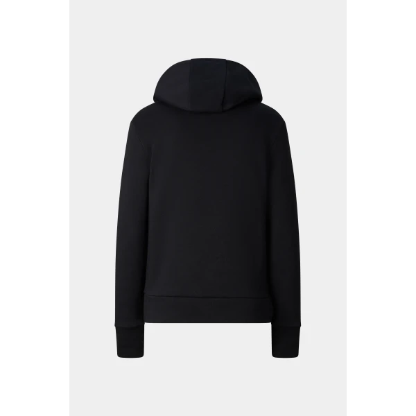 Bogner Nila Cotton Hoodie in Black, view 2 | Hoodies | Coveti