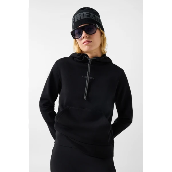 Bogner Nila Cotton Hoodie in Black, view 3 | Hoodies | Coveti