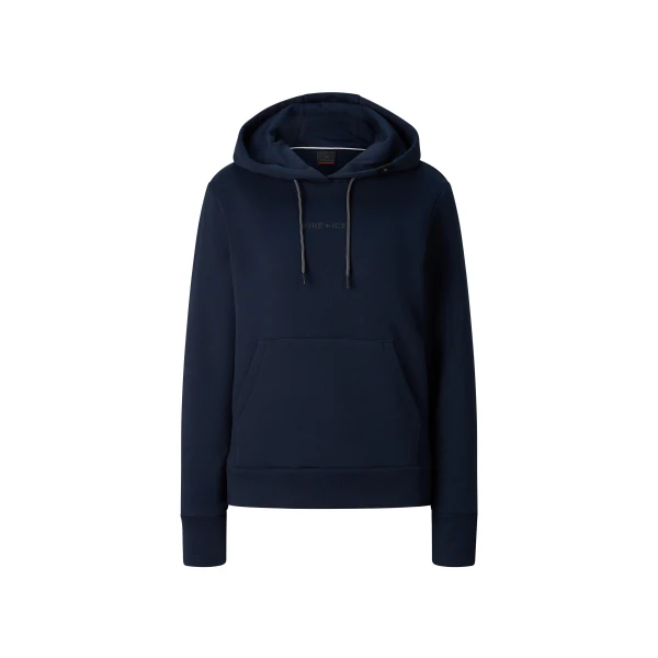 Bogner Nila Cotton Hoodie in Navy | Hoodies | Coveti