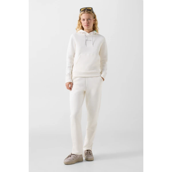 Bogner Nila Cotton Hoodie in Off White, view 5 | Hoodies | Coveti