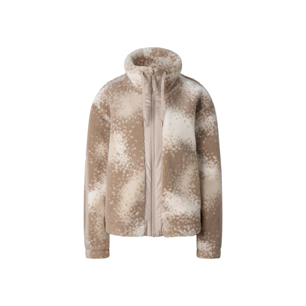 Bogner Ninetta Mid-Layer Teddy Jacket in Beige and Brown | Jackets | Coveti