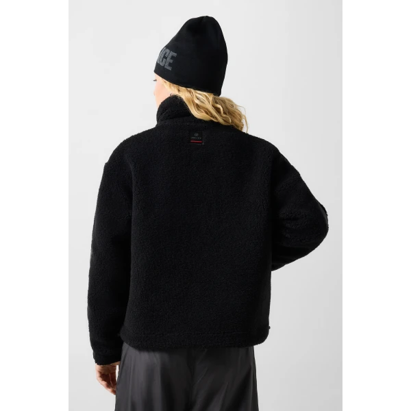 Bogner Ninetta Mid-Layer Teddy Jacket in Black, view 5 | Jackets | Coveti