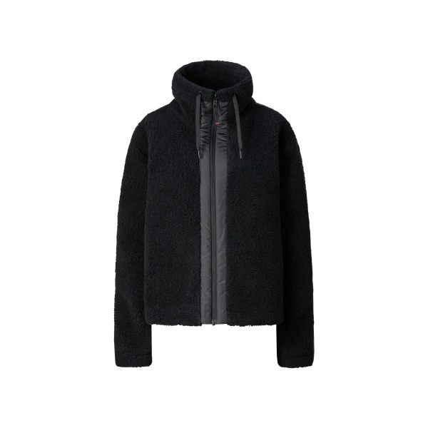 Bogner Ninetta Mid-Layer Teddy Jacket in Black | Jackets | Coveti