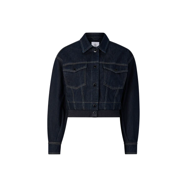 Bogner Panya Denim Jacket in Dark Denim Blue | Denim | Coveti