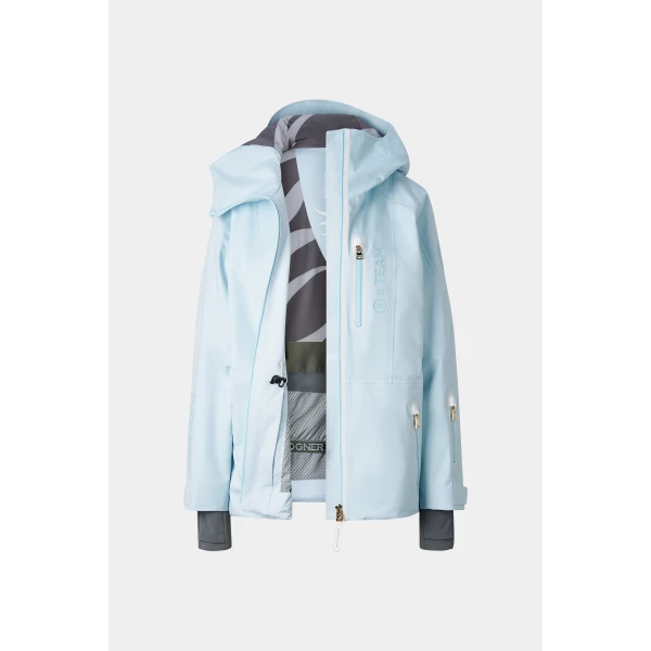 Bogner Peak Ski Jacket in Light Blue, view 2 | Jackets | Coveti