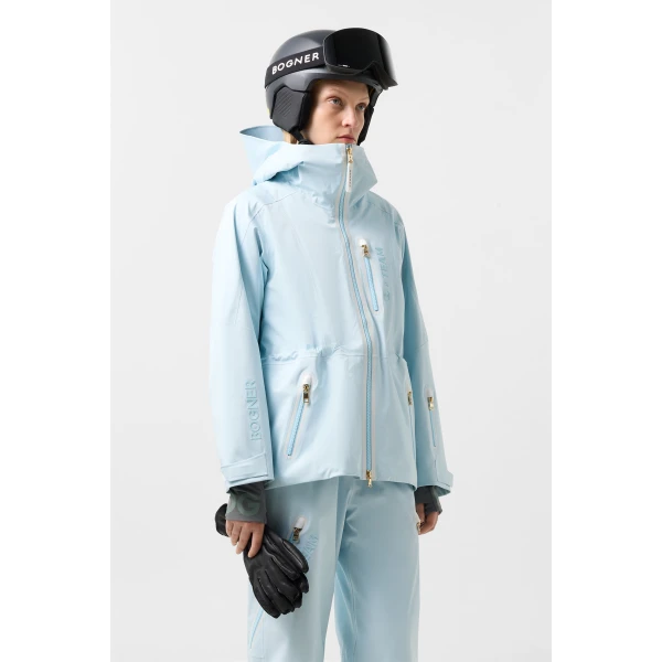 Bogner Peak Ski Jacket in Light Blue, view 4 | Jackets | Coveti