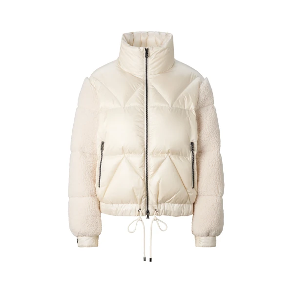 Bogner Quiny Down Teddy Jacket in Off White | Jackets | Coveti