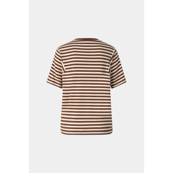 Bogner Raya T-Shirt in Brown and Sand, view 2 | T-shirts | Coveti
