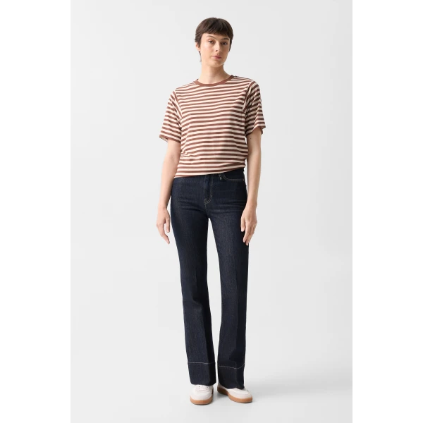 Bogner Raya T-Shirt in Brown and Sand, view 5 | T-shirts | Coveti