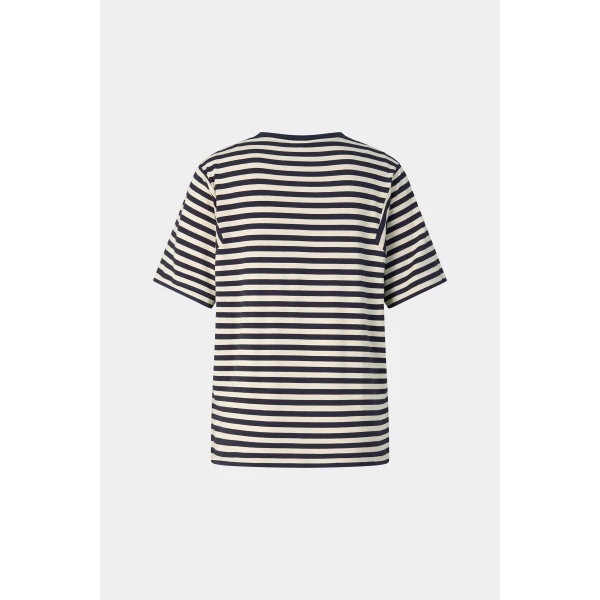Bogner Raya T-Shirt in Navy Blue and Sand, view 2 | T-shirts | Coveti