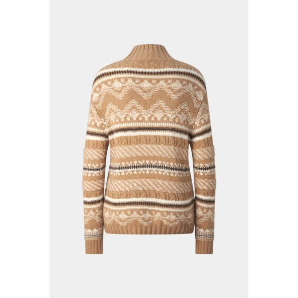 Bogner Rosa Norwegian Jumper in Camel, view 2 | Sweaters | Coveti