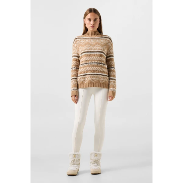 Bogner Rosa Norwegian Jumper in Camel, view 5 | Sweaters | Coveti