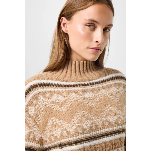 Bogner Rosa Norwegian Jumper in Camel, view 6 | Sweaters | Coveti