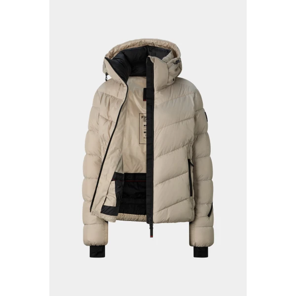 Bogner Saelly Ski Jacket in Beige, view 2 | Jackets | Coveti