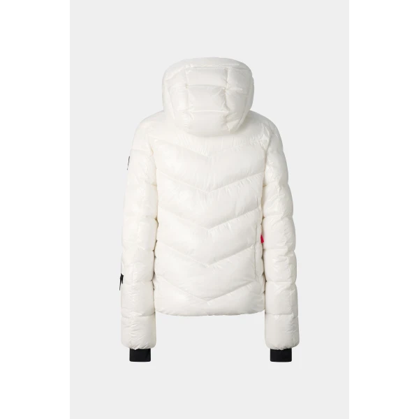 Bogner Saelly Ski Jacket in Off White, view 3 | Jackets | Coveti