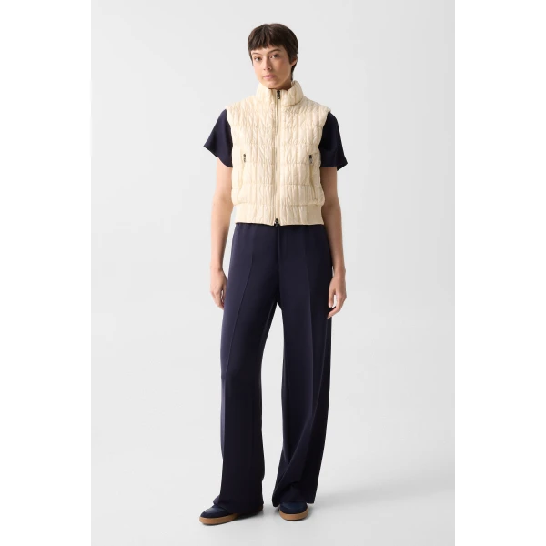 Bogner Sally Quilted Waistcoat in Cream, view 6 | Vests | Coveti
