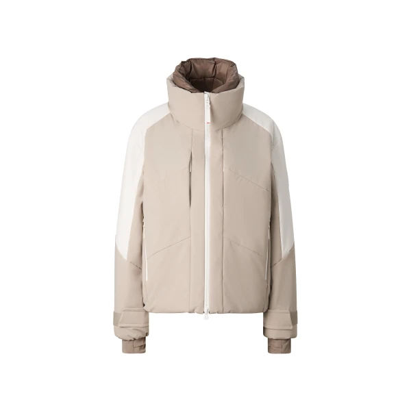 Bogner Sasha Ski Jacket in Beige and Off White | Jackets | Coveti
