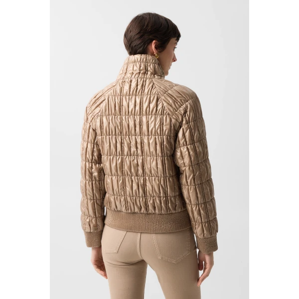 Bogner Sherry Quilted Jacket in Camel, view 5 | Jackets | Coveti