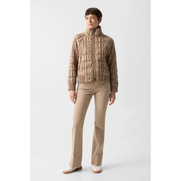 Bogner Sherry Quilted Jacket in Camel, view 6 | Jackets | Coveti