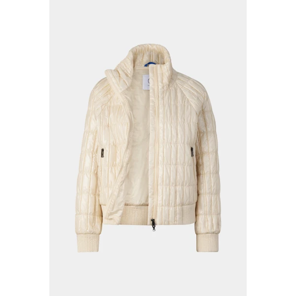Bogner Sherry Quilted Jacket in Cream, view 2 | Jackets | Coveti
