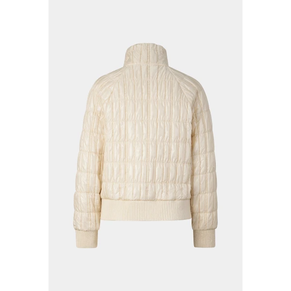 Bogner Sherry Quilted Jacket in Cream, view 3 | Jackets | Coveti