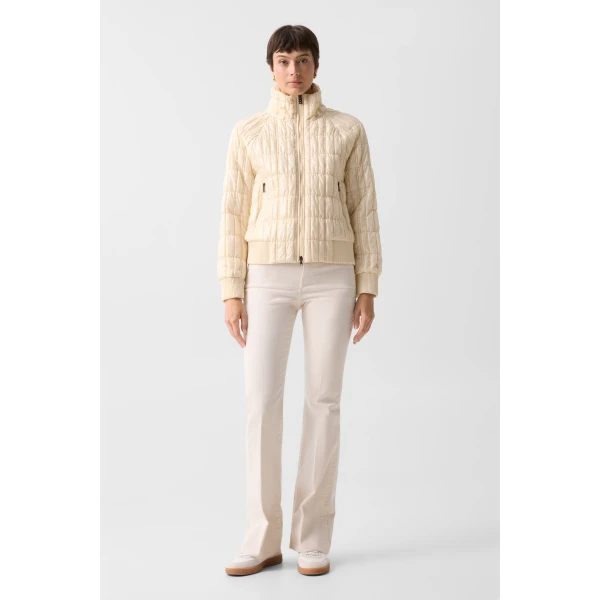 Bogner Sherry Quilted Jacket in Cream, view 6 | Jackets | Coveti