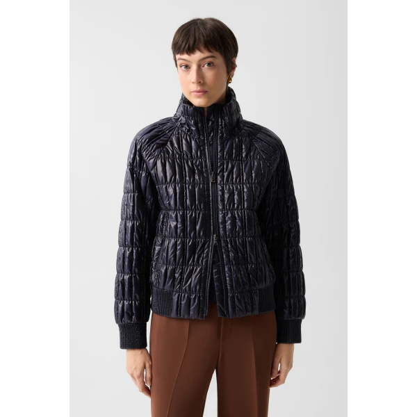 Bogner Sherry Quilted Jacket in Navy, view 4 | Jackets | Coveti