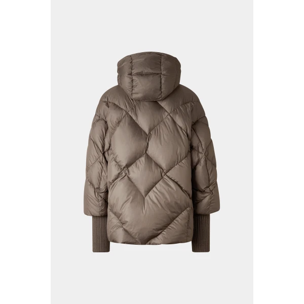 Bogner Sheryl Down Jacket in Grey-Brown, view 3 | Jackets | Coveti