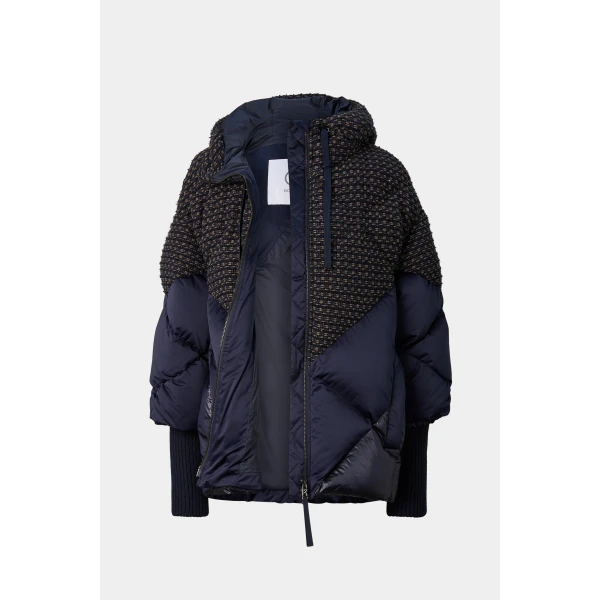 Bogner Sheryl Down Jacket in Navy, view 2 | Jackets | Coveti