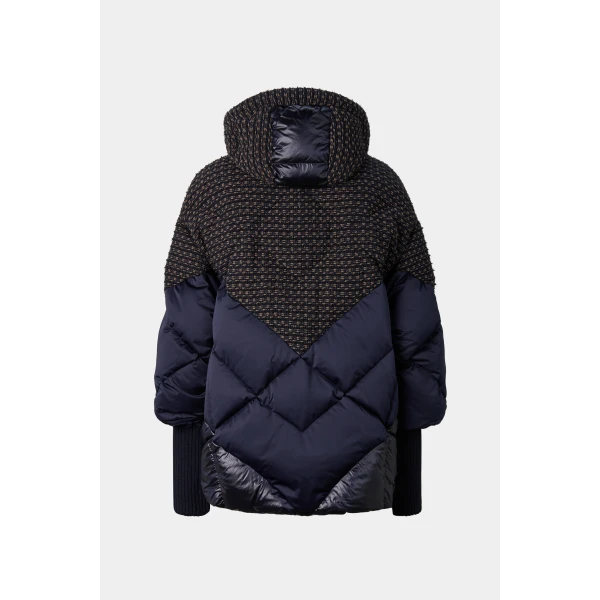 Bogner Sheryl Down Jacket in Navy, view 3 | Jackets | Coveti
