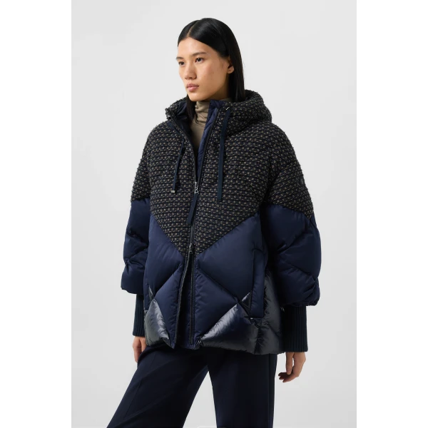 Bogner Sheryl Down Jacket in Navy, view 4 | Jackets | Coveti