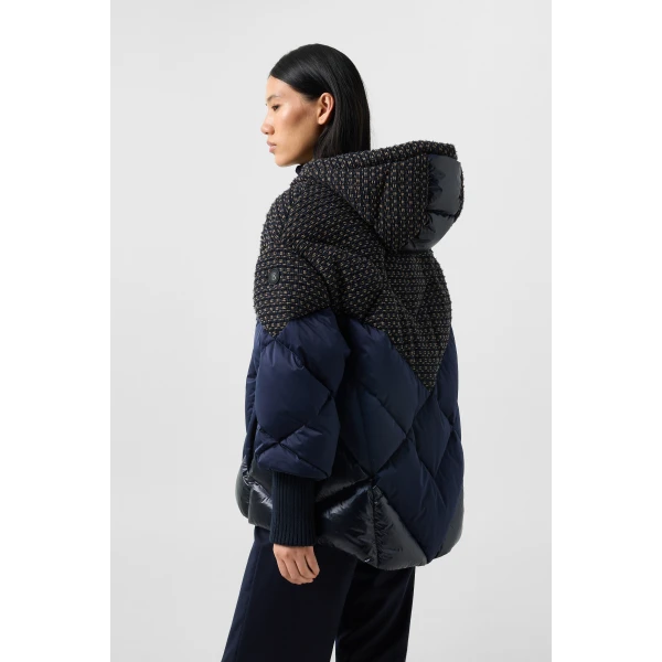 Bogner Sheryl Down Jacket in Navy, view 5 | Jackets | Coveti