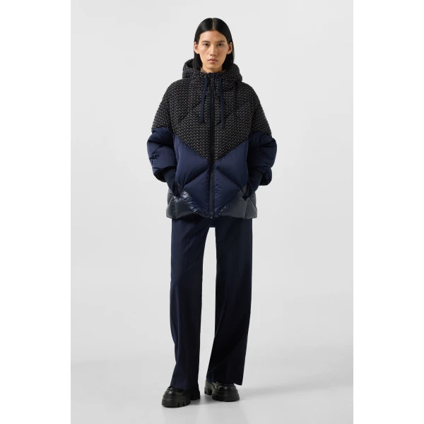 Bogner Sheryl Down Jacket in Navy, view 6 | Jackets | Coveti