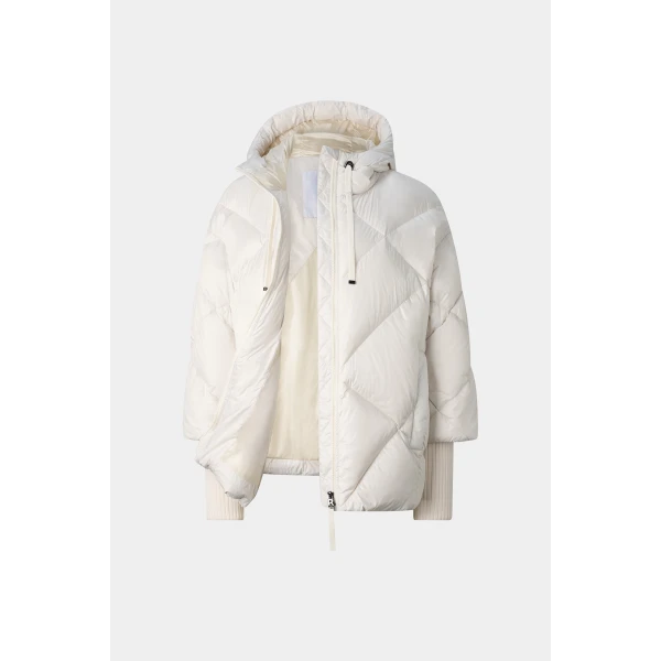 Bogner Sheryl Down Jacket in Off White, view 2 | Jackets | Coveti