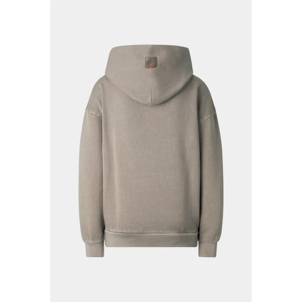 Bogner Sibel Cotton Hoodie in Taupe, view 2 | Hoodies | Coveti