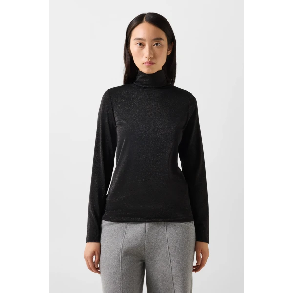 Bogner Silva Long-Sleeved Top in Black, view 3 | Long Sleeve | Coveti